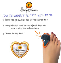Load image into Gallery viewer, BodyMoves Toe Gel Pack -Reusable hot & Cold Therapy Trigger Mallet Broken Finger Arthritis tendonitis Injuries Pain Knuckle Joint Fracture Relief cryotherapy Strain Sprain Fasciitis (4) - BodyMovesPro
