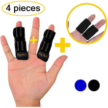 Load image into Gallery viewer, BodyMoves Finger splints plus finger sleeves for Trigger Finger, Mallet Finger, arthritis, post surgery rehab - BodyMovesPro