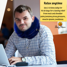 Load image into Gallery viewer, Cervical Neck Traction Device with hot and Cold Gel Pack