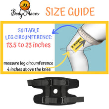 Load image into Gallery viewer, BodyMoves Kid's Hinged Knee Brace Support Plus Hot and Cold Ice Pack (Sporty Black) - BodyMovesPro