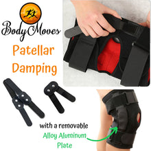 Load image into Gallery viewer, BodyMoves Kid's Hinged Knee Brace Support Plus Hot and Cold Ice Pack (Sporty Black) - BodyMovesPro