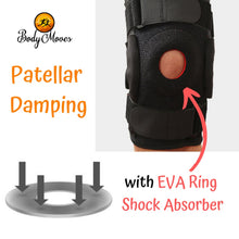 Load image into Gallery viewer, BodyMoves Kid's Hinged Knee Brace Support Plus Hot and Cold Ice Pack (Sporty Black) - BodyMovesPro