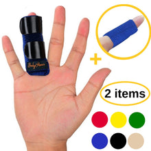 Load image into Gallery viewer, Finger Splint Plus Sleeve (Midnight Black(2pc Set)