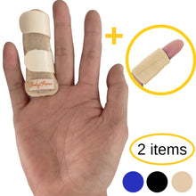 Load image into Gallery viewer, Finger Splint Plus Sleeve (Midnight Black(2pc Set)