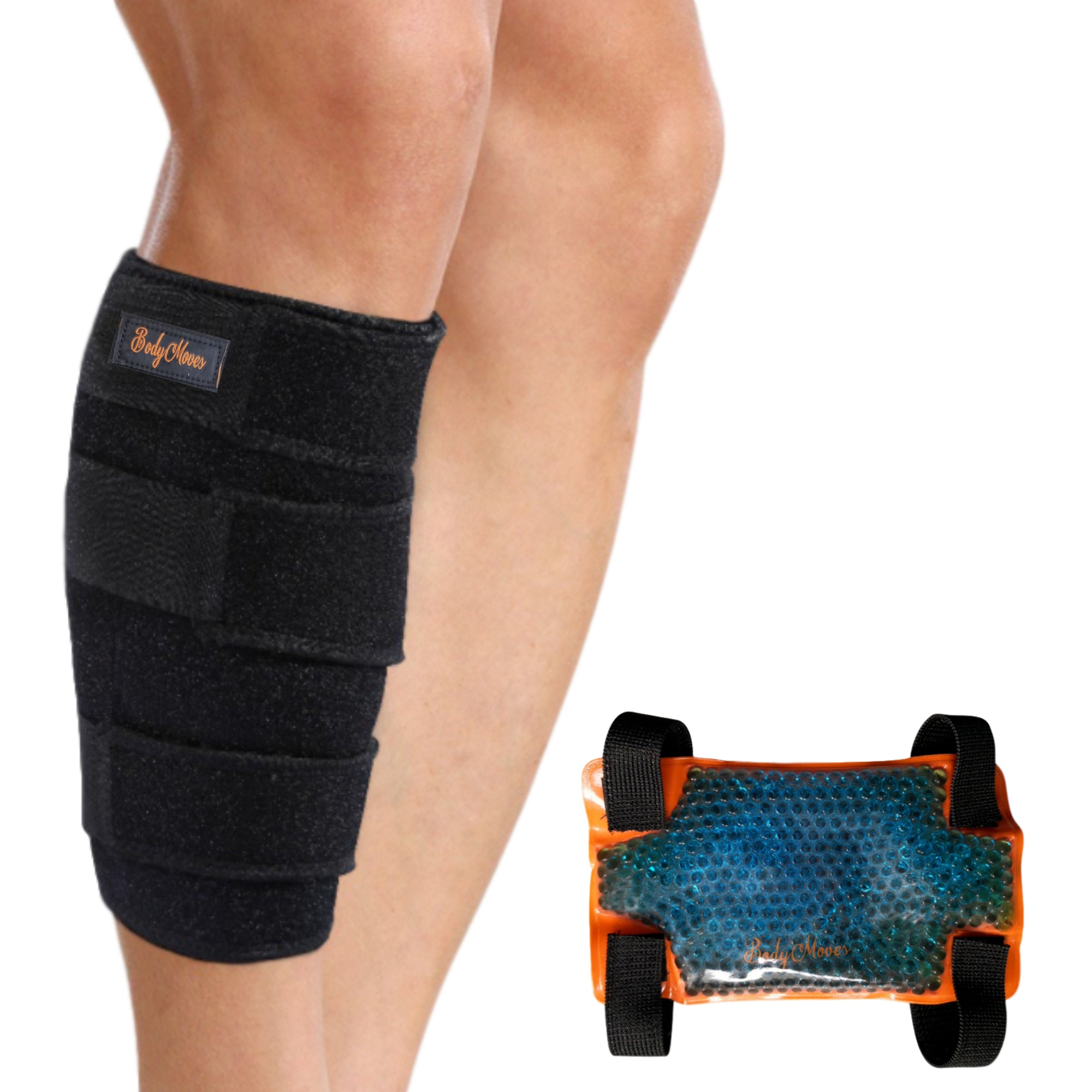 Calf Support Brace Plus Hot and Cold Ice Pack – BodyMovesPro
